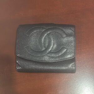 Vintage Chanel bifold wallet.
